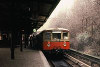 S-Bahnhof Berlin-Gesundbrunnen (Vorortbahnsteig), Datum: 08.01.1984, ArchivNr. 15.14